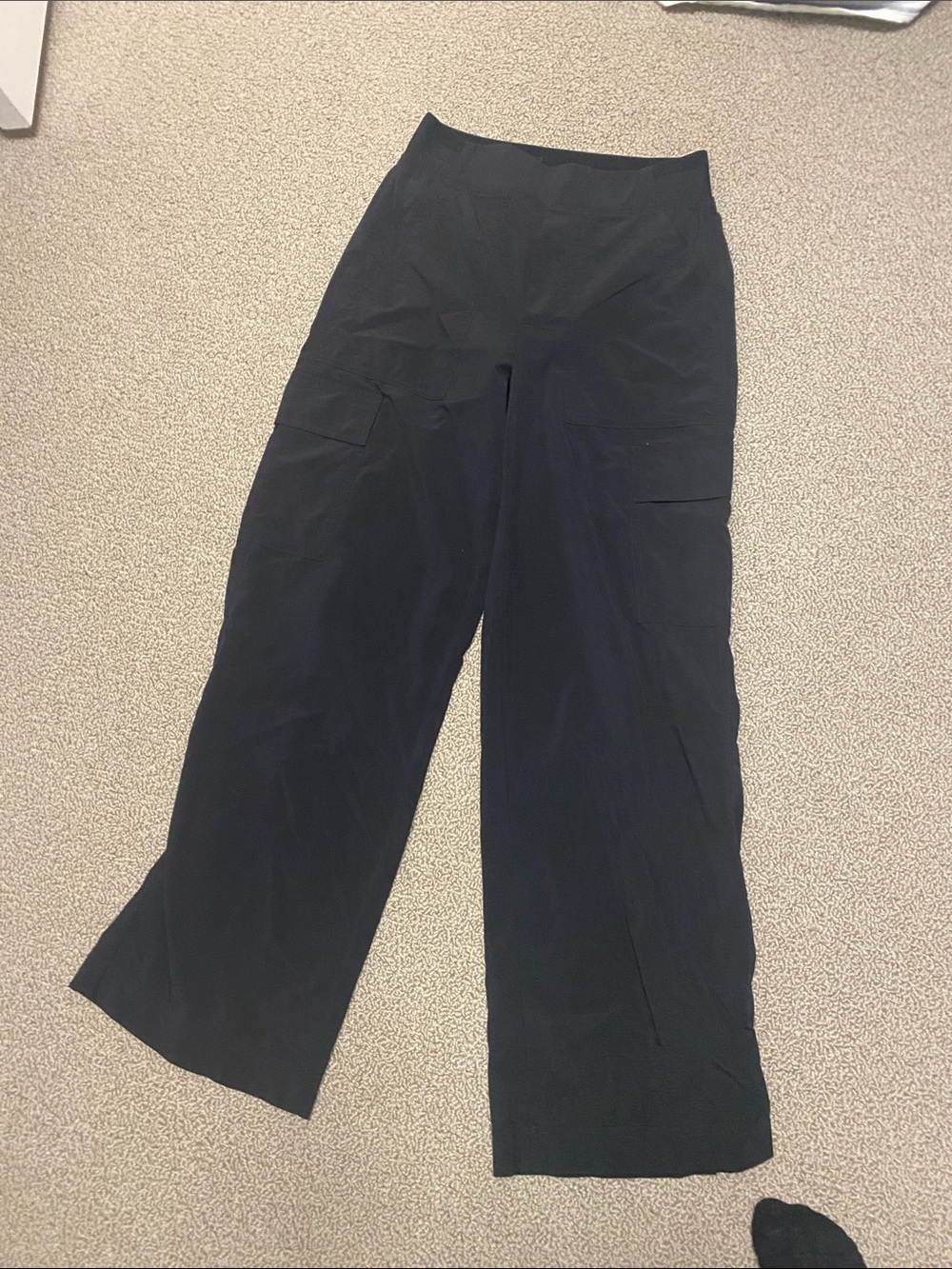 Athleta Black Cargo elastic waist Pants